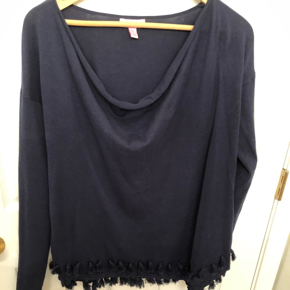 Navy Lilly Pulitzer boat neck sweater